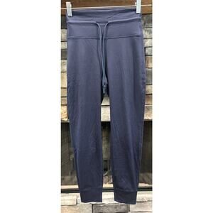 Women’s QUINCE Deep Navy Blue Ultra Form Tie Waist High Rise Leggings M *A7